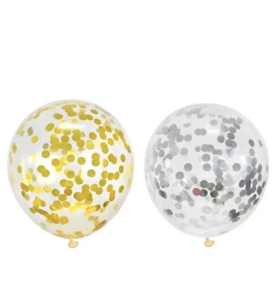 Golden Confetti Balloon